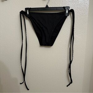 SKIMS rhinestone swim tie bottoms in onyx - size XL